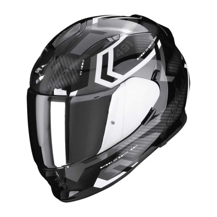 EXO-491 Spin Integraalhelm - Zwart-Grijs-Wit