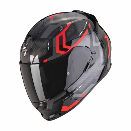 EXO-491 Spin Integraalhelm - Zwart-Rood