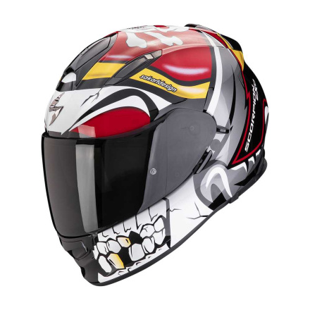 EXO 491 PIRATE Integraalhelm - Zwart-Wit-Rood