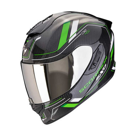 EXO 1400 EVO II CARBON AIR MIRAGE Integraalhelm - Zwart-Groen