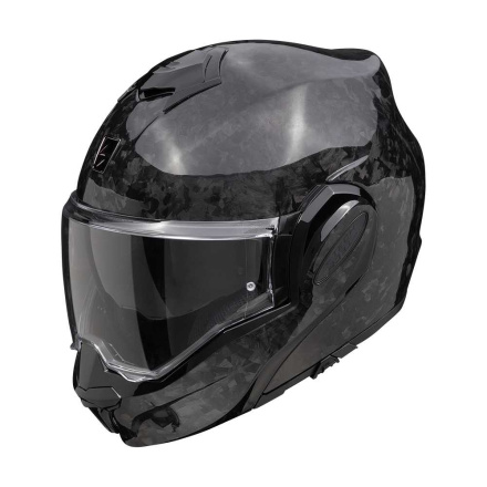EXO-TECH EVO CARBON ONYX Systeemhelm - Zwart
