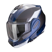 EXO-TECH EVO TEAM Systeemhelm - Blauw-Zwart-Wit
