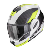 EXO-TECH EVO TEAM Systeemhelm - Wit-Fluor