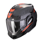 EXO-Tech Evo Carbon Rover Systeemhelm - Zwart-Rood
