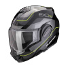 EXO-TECH EVO PRO COMMUTA Systeemhelm - Zwart-Zilver-Geel