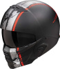 EXO-COMBAT II Lord Systeemhelm - Mat Zwart-Rood