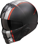 EXO-COMBAT II Lord Systeemhelm - Mat Zwart-Rood