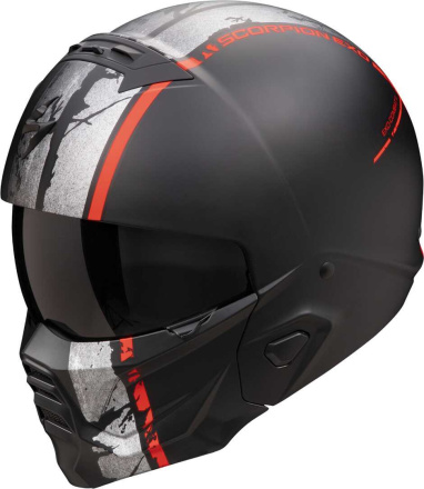 EXO-COMBAT II Lord Systeemhelm - Mat Zwart-Rood