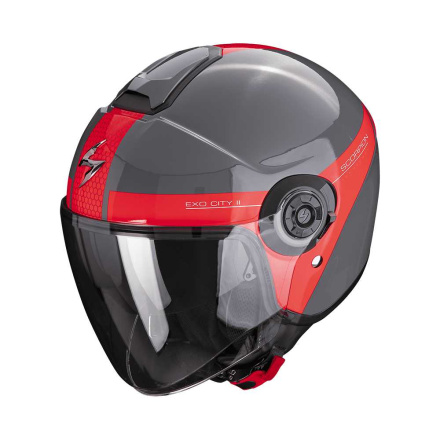 EXO-CITY II SHORT Jethelm - Grijs-Rood