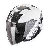 EXO 230 QR Jethelm - Mat Wit-Zwart