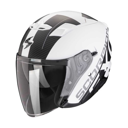 EXO 230 QR Jethelm - Mat Wit-Zwart