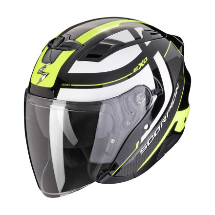 EXO 230 PUL Jethelm - Zwart-Neon Geel