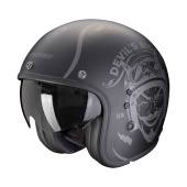 BELFAST EVO ROMEO Jethelm - Mat Zwart-Zilver