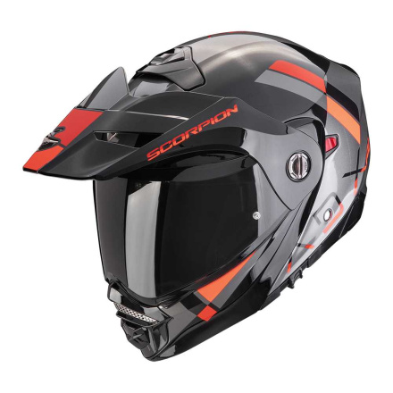 ADX-2 Galane Enduro Helm - Zwart-Grijs-Rood