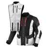 Macna Air Hybrid 2.0 Motorjas, Grijs-Zwart (Afbeelding 3 van 5)