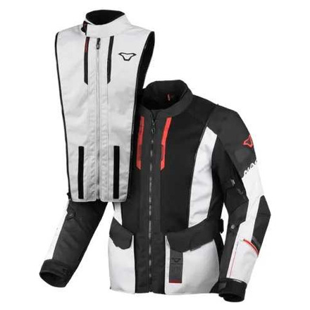 Macna Air Hybrid 2.0 Motorjas, Grijs-Zwart (3 van 5)