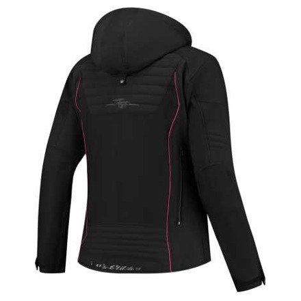 Rusty Stitches Naomi Cordura Motorjas, Zwart-Roze (2 van 2)