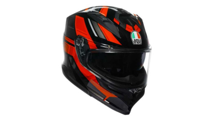 K7 E2206 Taurax Integraalhelm - Zwart-Rood
