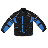 Tourex II Kinder Motorjas - Zwart-Blauw