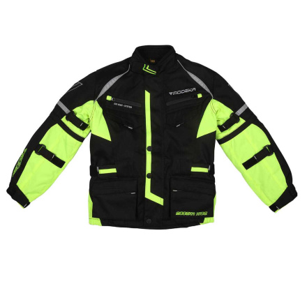 Tourex II Kinder Motorjas - Zwart-Geel