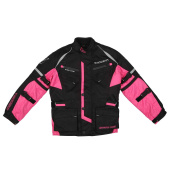 Tourex II Kinder Motorjas - Zwart-Roze