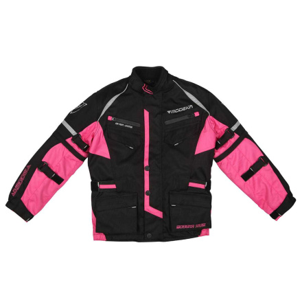 Tourex II Kinder Motorjas - Zwart-Roze
