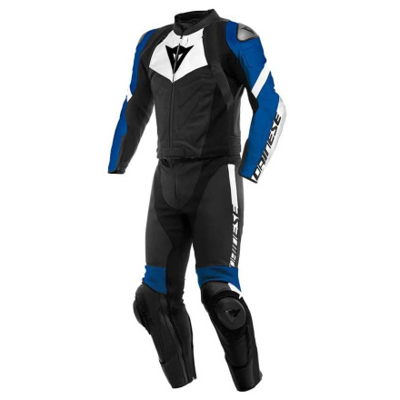 Avro 4 2PC Leren Motorpak - Zwart-Wit-Blauw