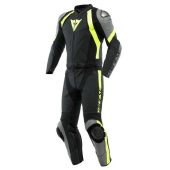 Avro 4 2PC Leren Motorpak - Zwart-Grijs-Fluor