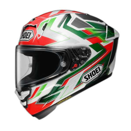 X-SPR Pro Escalate Integraalhelm - Rood-Wit-Groen