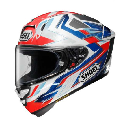X-SPR Pro Escalate Integraalhelm - Wit-Blauw-Rood