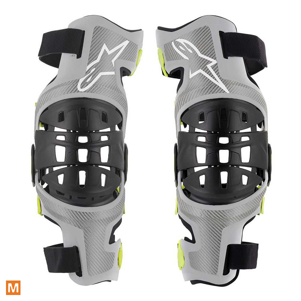 Inzichtelijk pot voorkant Alpinestars Bionic-7 Knee Brace Set, Zilver - bestel voor laagste prijs,  reviews en beoordelingen. Alle Knee-braces direct online bestellen via  motorkledingoutlet.nl