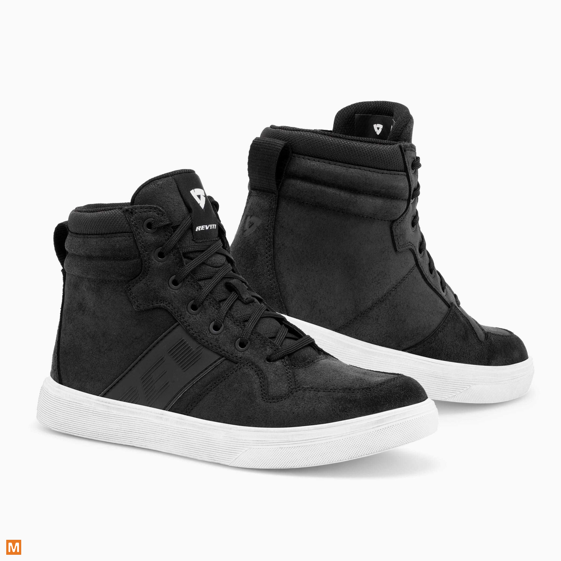 REV IT Kick Schoenen FBR079 Zwart Wit bestel voor laagste